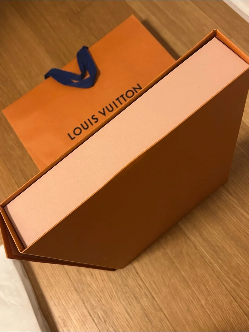 Louis Vuitton gift box and shopping bag